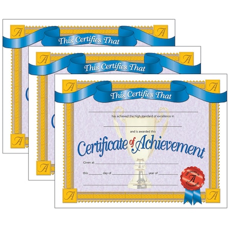 Hayes Certificate of Achievement, PK90, Color: Multi VA608